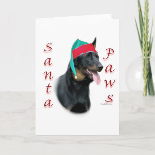 Beauceron Santa Paws Holiday Card