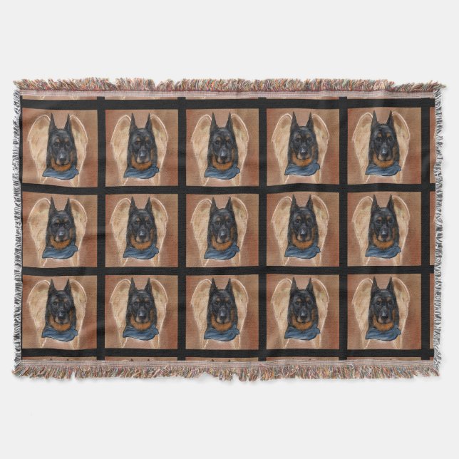 Beauceron Throw Blanket (Front)