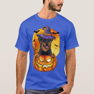 Beauceron Witch Pumpkin Halloween Dog Lover Funny T-Shirt