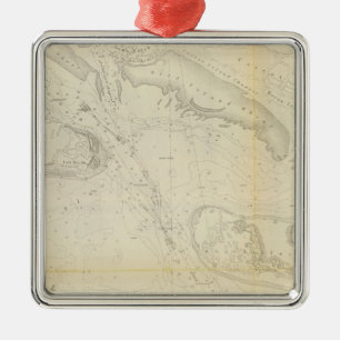 Beaufort Harbour, NC Metal Tree Decoration