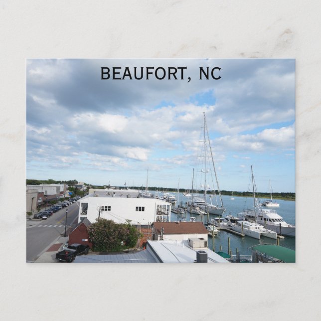 Beaufort North Carolina Travel Photo Postcard (Front)