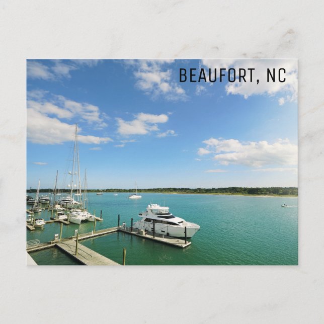 Beaufort North Carolina Travel Photo Postcard (Front)
