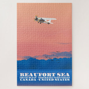 Beaufort Sea Canada USA travel poster Jigsaw Puzzle