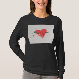 beauitful tshirt i love you deagin blacl seevle.