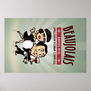 Beaujolais Wine Poster