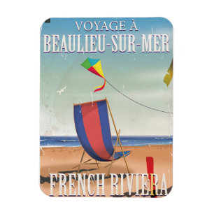 Beaulieu-sur-Mer French Vintage Travel poster Magnet