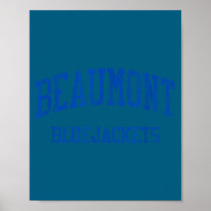 Beaumont high school hs st louis mo vintage sports poster