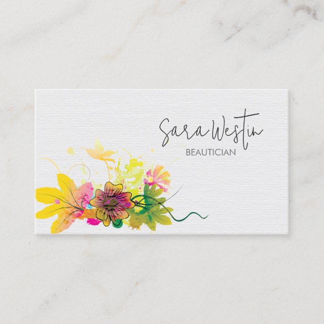 Beautician Beauty Consultant  Business Card (Front)