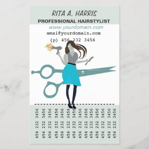 Beautician Beauty Salon Hairstylist  Hairdresser Flyer