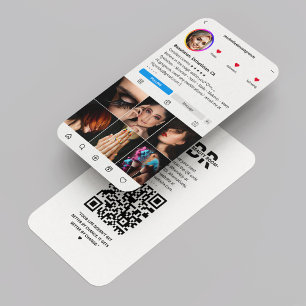 Beautician Beauty Salon Instagram White Modern  Business Card