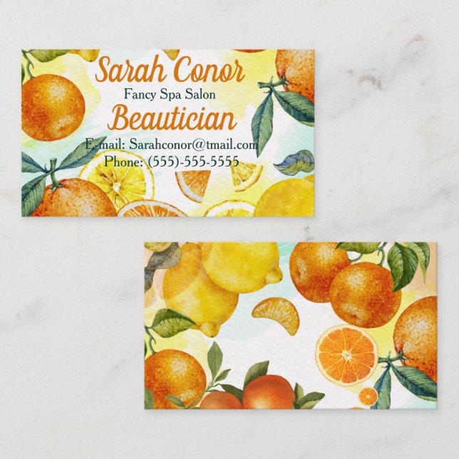 Beautician Business Card (Front/Back)