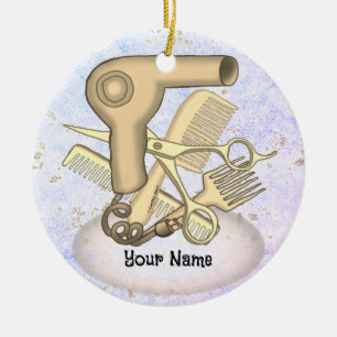 Beautician  ceramic ornament