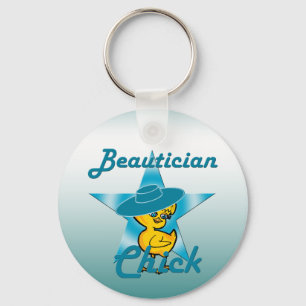 Beautician Chick #7 Key Ring