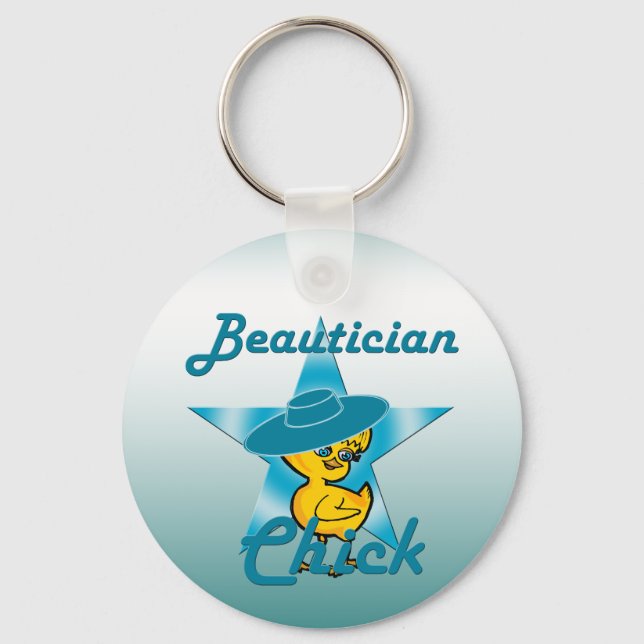 Beautician Chick #7 Key Ring (Front)