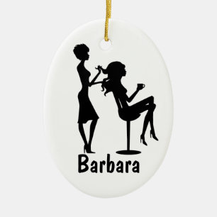 Beautician Customised Ceramic Ornament