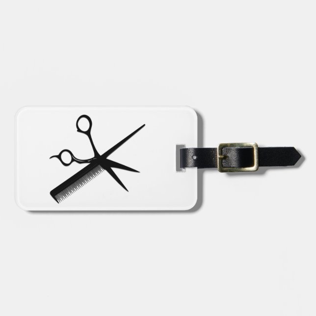 Beautician Design Luggage Tag (Front Horizontal)