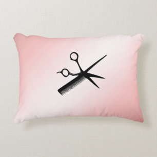 Beautician Design Pink Decorative Cushion