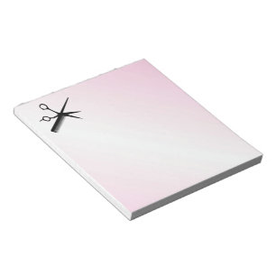 Beautician Design Pink Notepad