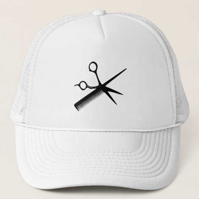 Beautician Design Trucker Hat (Front)