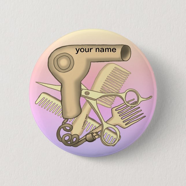 Beautician  pin button (Front)