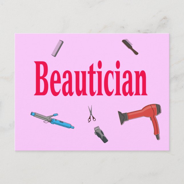 Beautician Postcard (Front)