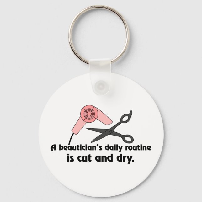 Beauticians Routine Key Ring (Front)