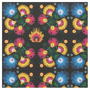 Beautifiul folklore inspired pattern. fabric