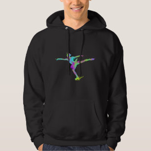 Beautifual Figure Skater Girl Art - Figure Skating Hoodie