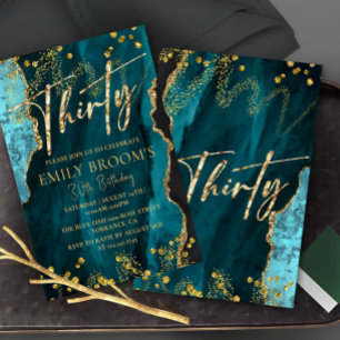 Beautiful 30th Birthday Invitation