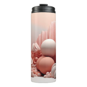 Beautiful 3D Abstract Boho Thermal Tumbler