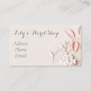 Beautiful 3D look floral Business Card