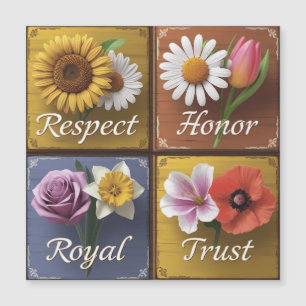 Beautiful 3D Wooden Signs with Uplifting Floral 
