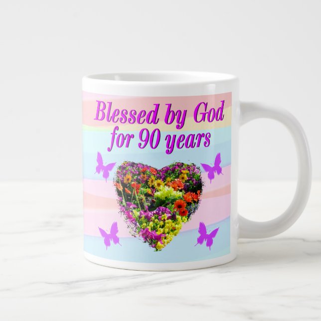 BEAUTIFUL 90TH BIRTHDAY BLESSINGS MUG (Right)