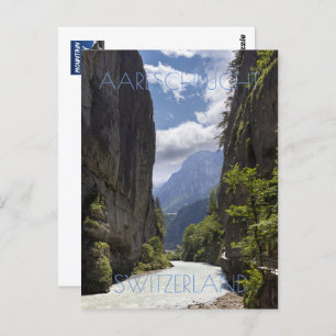 Beautiful Aare Gorge, Switzerland Postcard