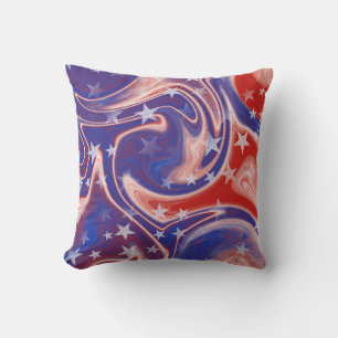 Beautiful Abstract 4th of July Independence Day Cushion