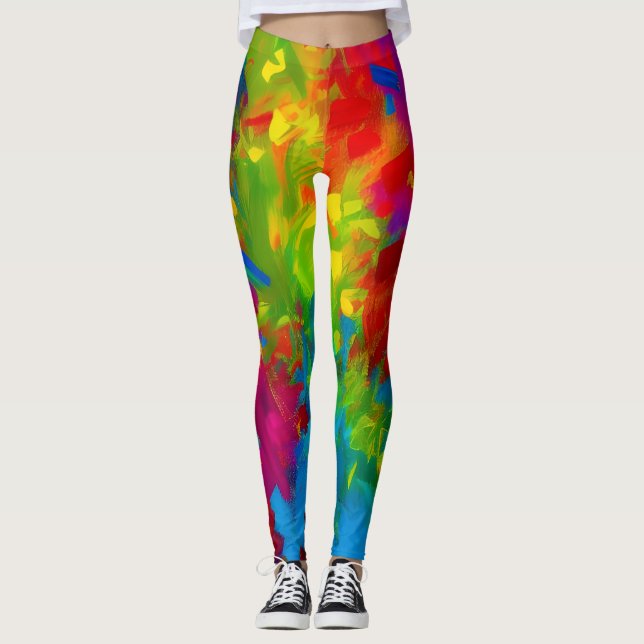 Beautiful Abstract Art Leggings (Front)