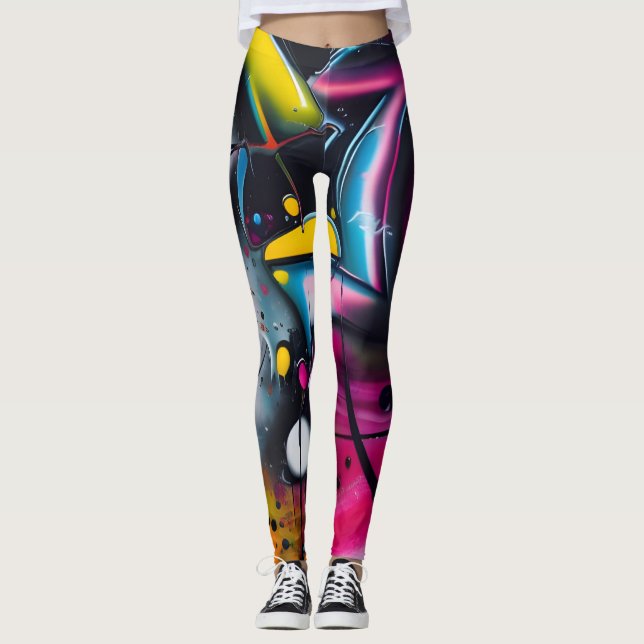 Beautiful Abstract Art Leggings (Front)