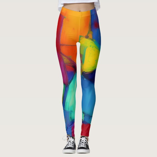 Beautiful Abstract Art Leggings (Front)