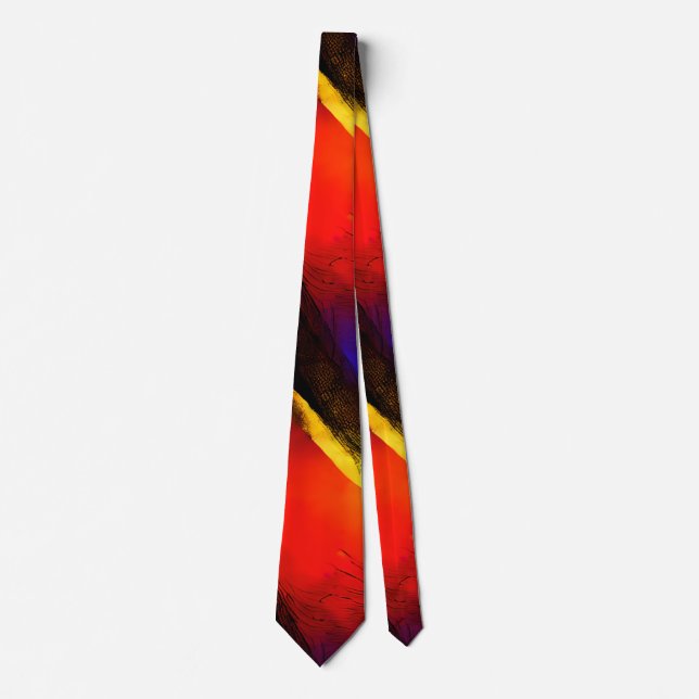 Beautiful Abstract Art on Dark Background  Tie (Front)