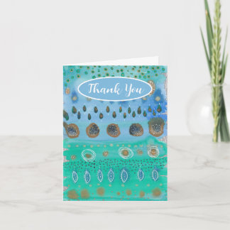 Beautiful abstract art, thank you, your words card