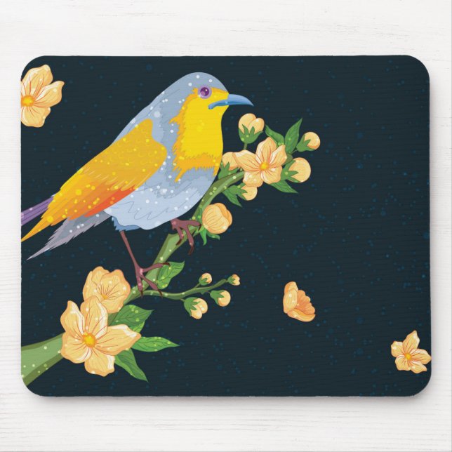 Beautiful Abstract Birds Mouse Mat (Front)