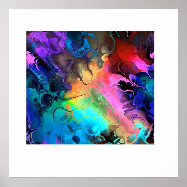 Beautiful Abstract Colourful Art Print (Front)