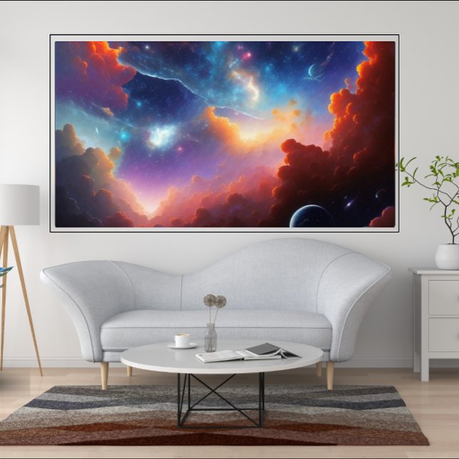 Beautiful Abstract colours Night Sky stars 2 Poster (Creator Uploaded)