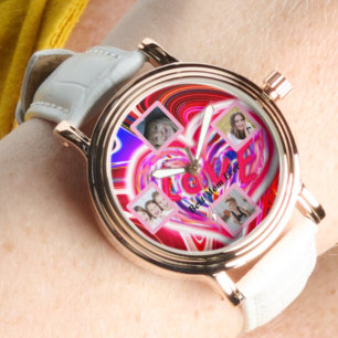 Beautiful Abstract Elegant Rose Gold Watch