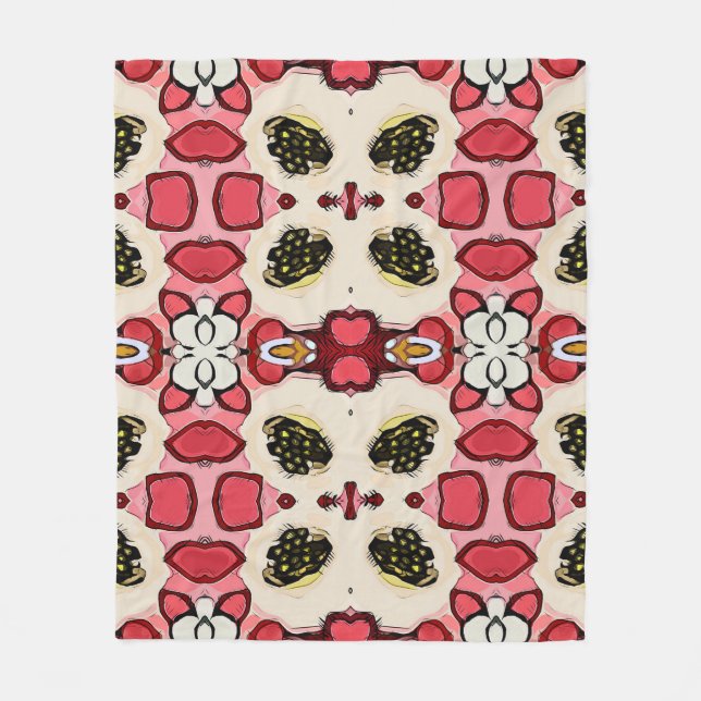 Beautiful abstract ethnic seamless patternabstract fleece blanket (Front)