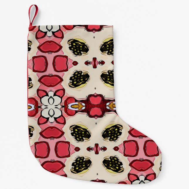Beautiful abstract ethnic seamless patternabstract small christmas stocking (Front)