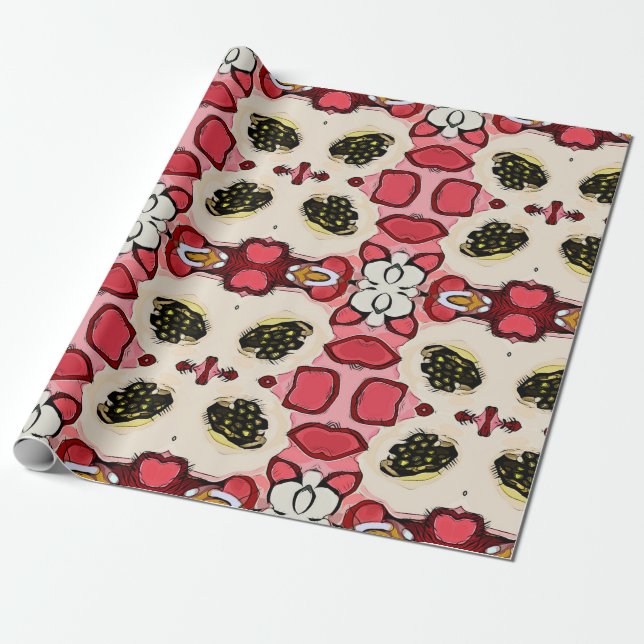 Beautiful abstract ethnic seamless patternabstract wrapping paper (Unrolled)
