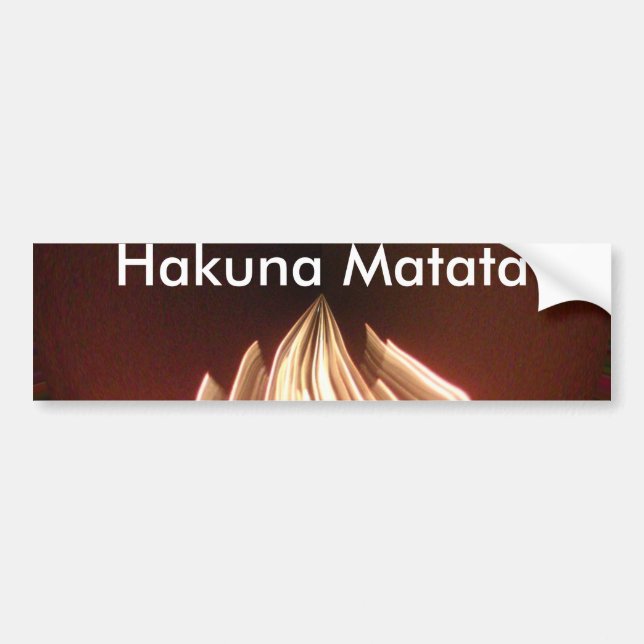 Beautiful Abstract Flame Art Print Bumper Sticker (Front)