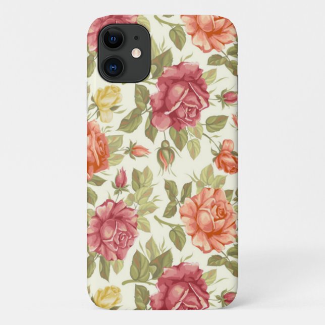Beautiful Abstract Floral iPhone Case (Back)
