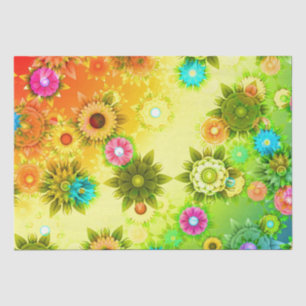 Beautiful Abstract Floral Tissue Paper